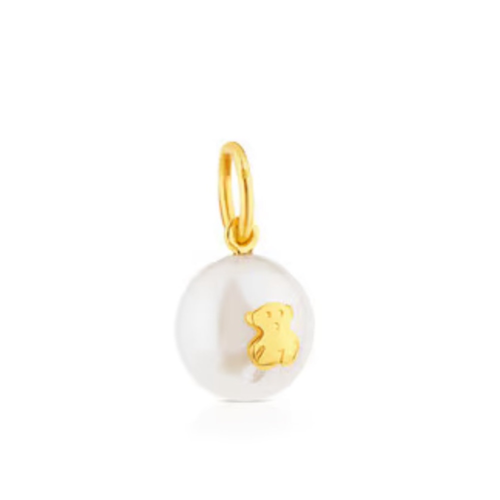 Tous Gold Sweet Dolls Pearl Pendant - Picture 4 of 5